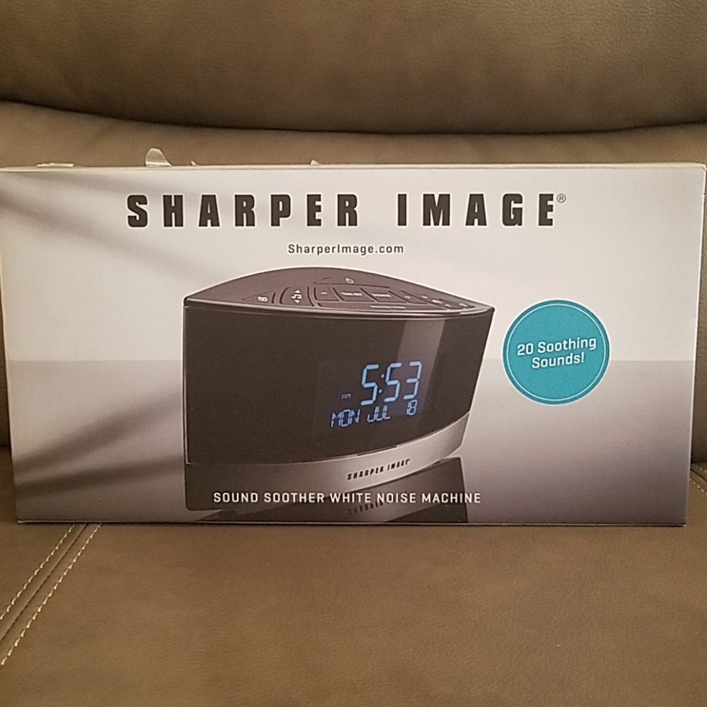 Sharper Image Alarm + White Noise Machine